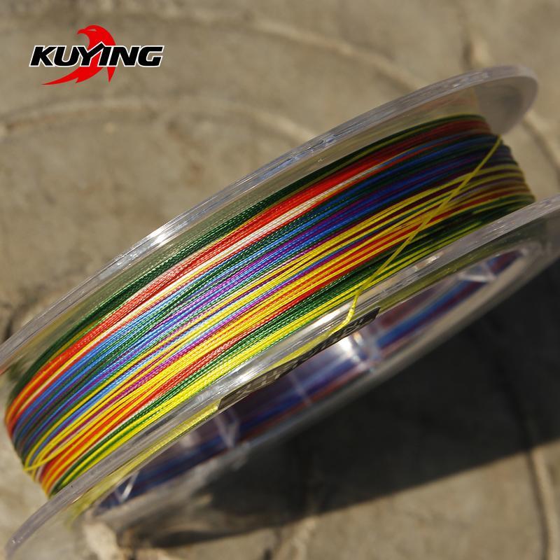 Kuying Rainbow 100M 150M Super Power 8 Braid Weaves Pe Fishing Line Co –  Bargain Bait Box