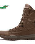 Lanti Kast Men Hiking Boots Autumn Outdoor Military Boots Men High Top Popular-LANTI KAST Official Store-Black-7-Bargain Bait Box