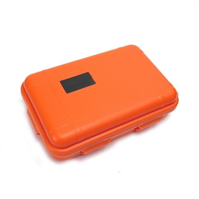 Large Outdoor Waterproof Shockproof Airtight Survival Case Container Storage-happyeasybuy01-Orange-Bargain Bait Box