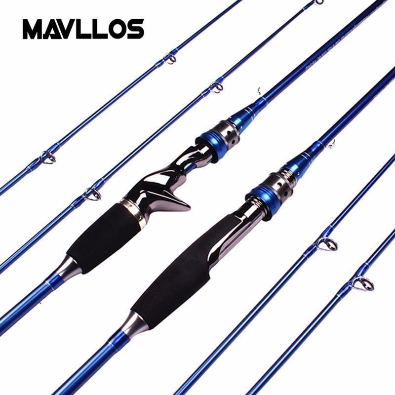 Mavllos Ml 2 Tips Cheap Carbon Fiber Casting Spinning Fishing Rod 1.8M 2.1M  2