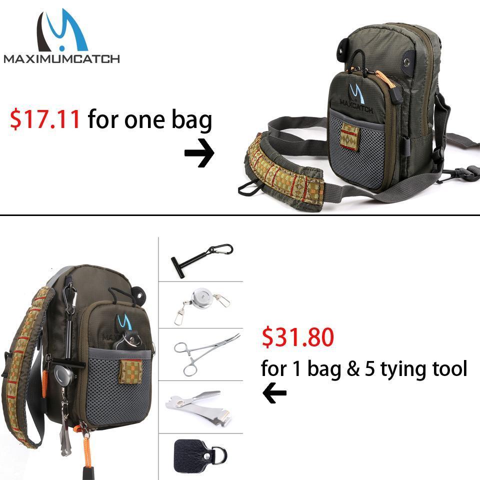 Maximumcatch Fly Fishing Bag Fishing Chest Pack Fly Bag With Five
