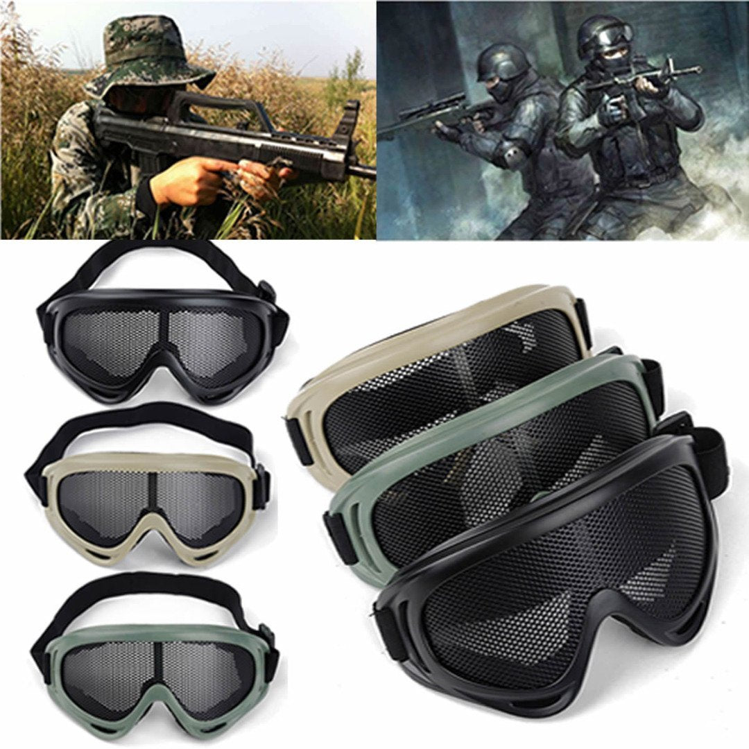 Mayitr Airsoft Tactical Eye Protection Metal Mesh Glasses Goggle Eyewe –  Bargain Bait Box