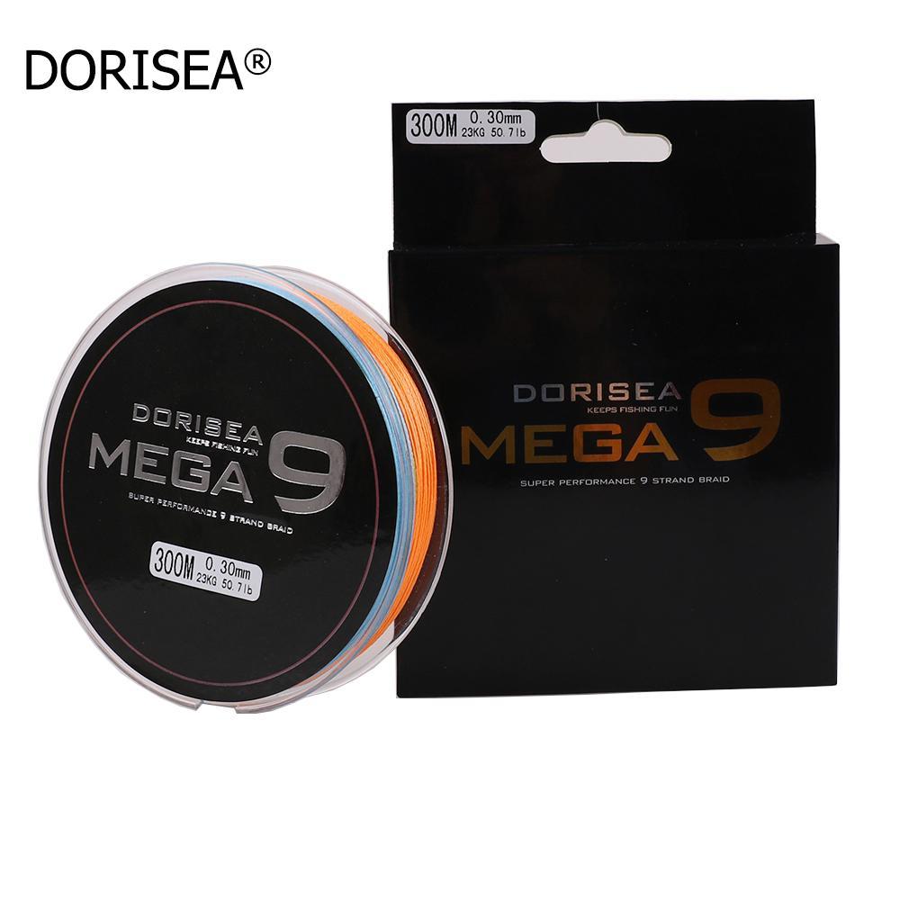 Mega 9 Strands 300M Braided Wire Fishing Line Japan Material Super
