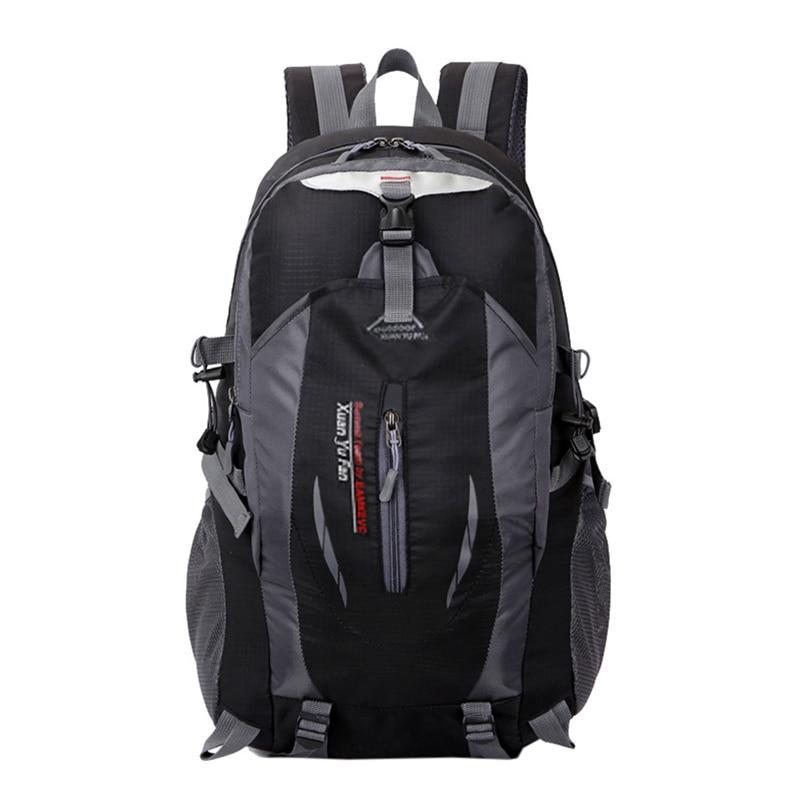 Men Nylon Travel Backpack Large Capacity Camping Casual Backpack 15 Inch-Backpacks-TakeCharm Official Store-Black-China-Bargain Bait Box
