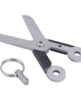 Outdoor Mini Stainless Steel Scissors Pocket Survival Tool With Key Chain-YKS sport Shop-Bargain Bait Box