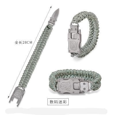Outdoor Tools Survival Bracelet Knife Edc Hand Rope Multi-Purpose Life-Saving-Fun Life Store-Digital Camo-Bargain Bait Box