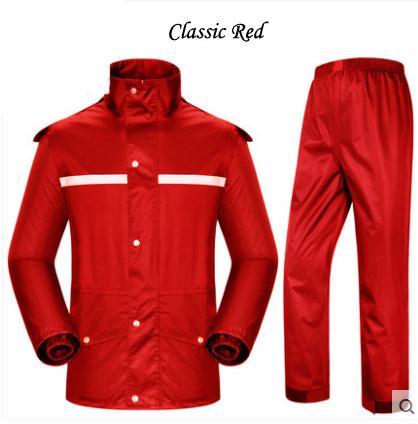 Plus Size Men Women Motorcycle Rain Coat Pants Suits Waterproof Raincoat Fishing Plus Size Raincoats4 / XXXL