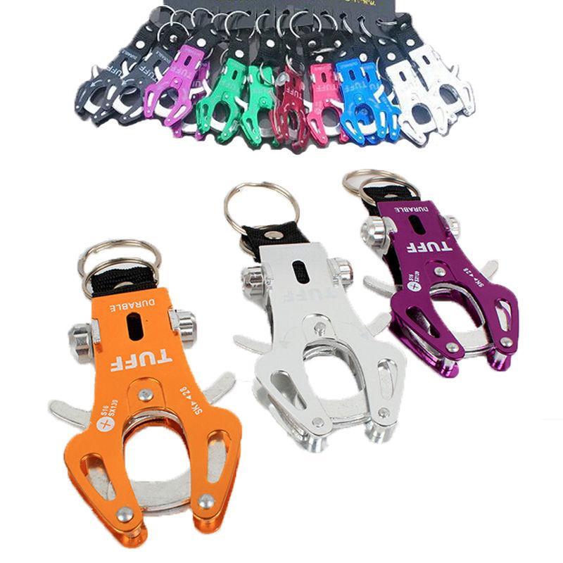 D-Ring Clip Key Ring Holder Cables Hiking Hook Lock Camp Camping