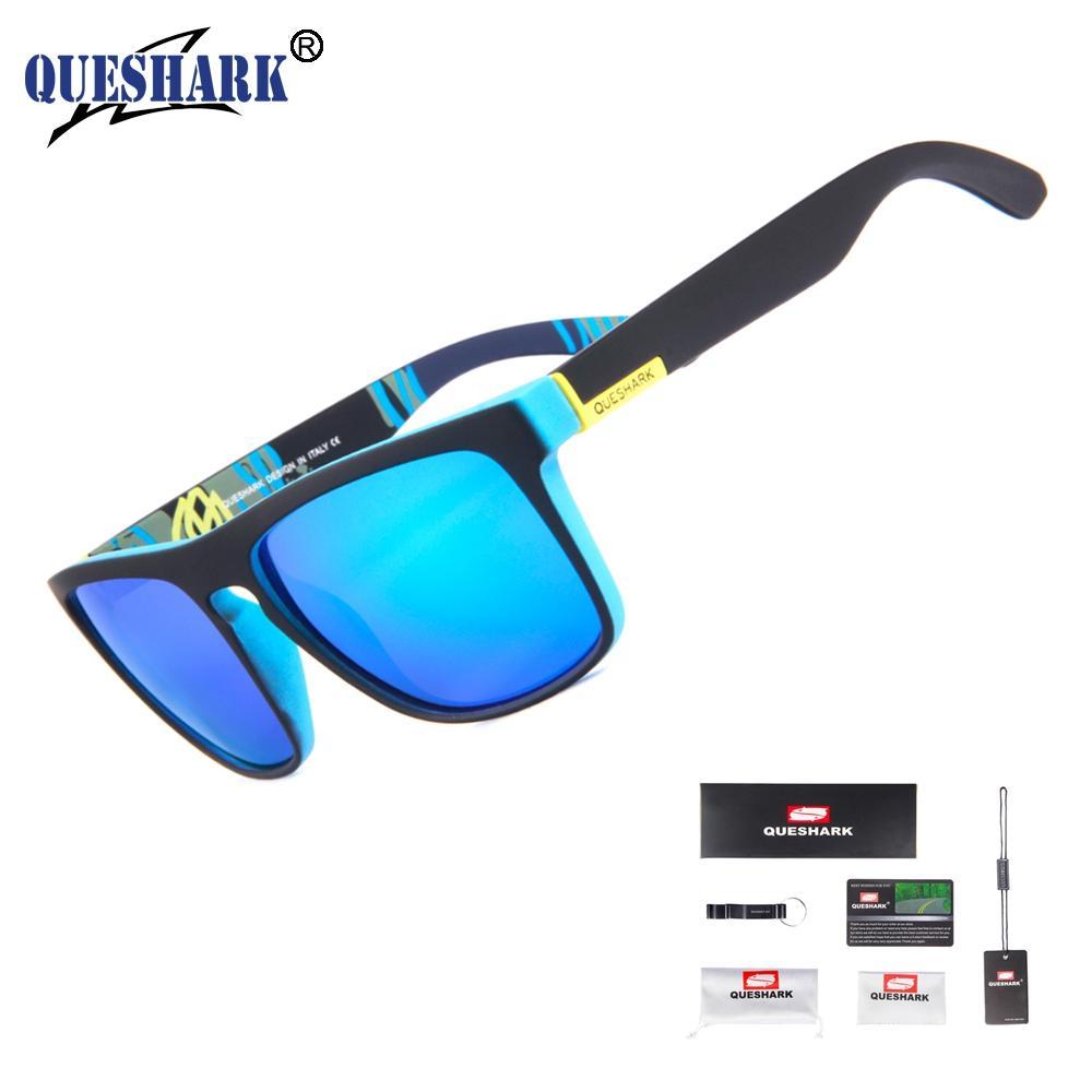 Queshark Polarized Sunglasses Men Camping Fishing Glasses Uv400 Protection-QUESHARK SPORTTIME Store-as picture showed-Bargain Bait Box