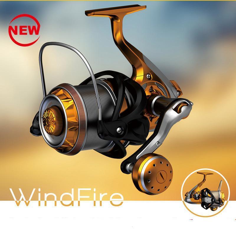 Super Long Casting Fishing Reels Fiber Carbon Body All Stainless Steel 9+1Bb