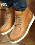 Tba Winter Men'S Warm Leather Shoes Water-Proof High Boots Lace-Up Climbing-TBA Official Store-TBA5985 dark brown-5-Bargain Bait Box