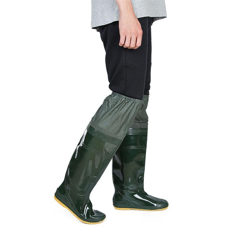 unisex Lightweight PVC Fishing Waders Boots 360% Rotated Soft Sole Fishing 38