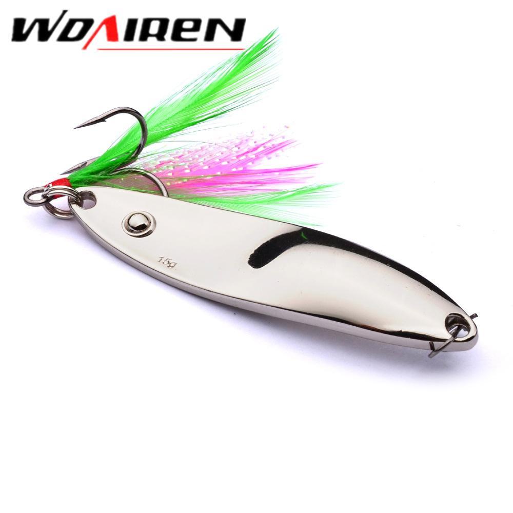 Wdairen 1Pcs Fishing Lures Wobbler Spinner Baits Spoons Artificial Bas –  Bargain Bait Box