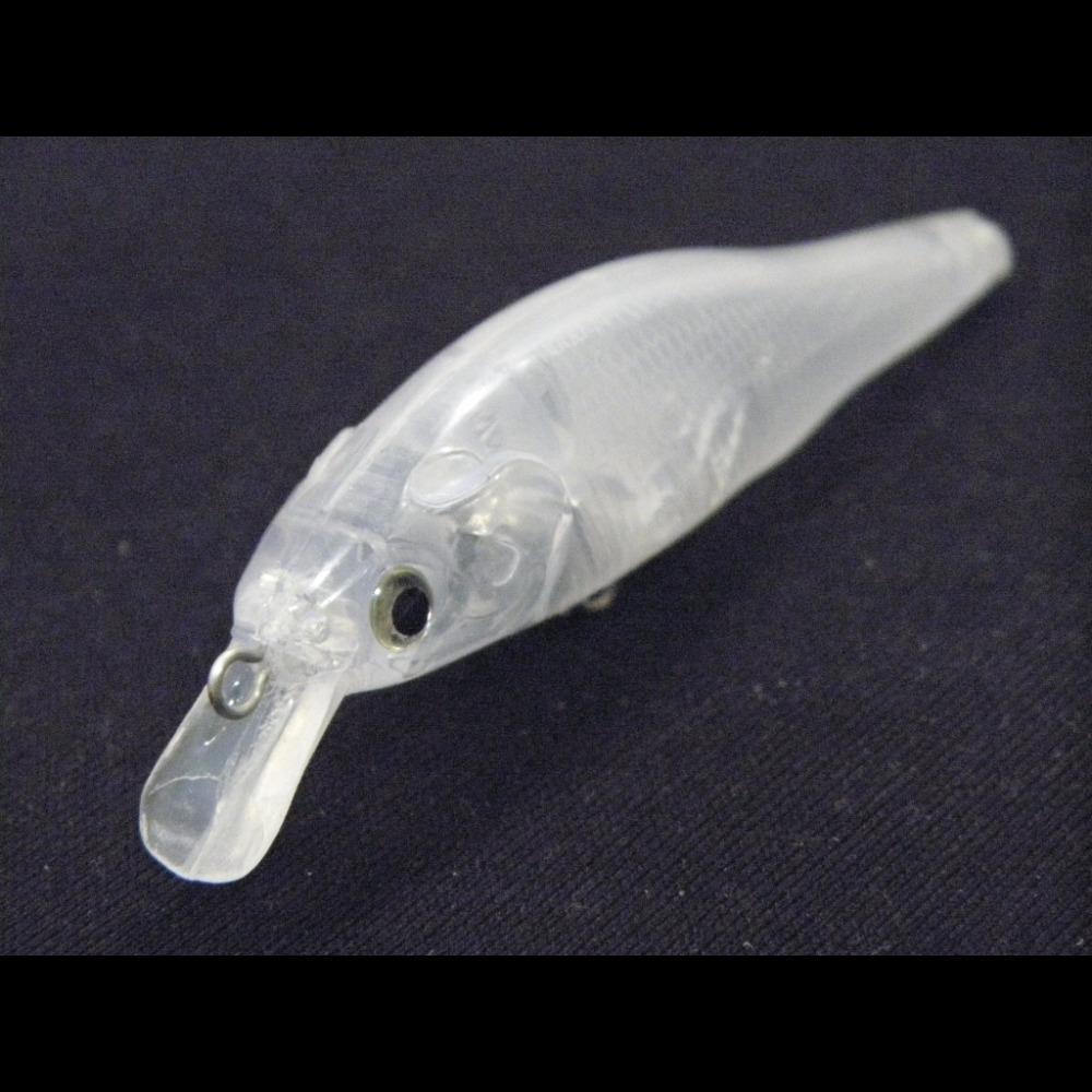 Wlure 8.5Cm Clear Body Minnow Crankbait Shallow Water Fishing Lures  Unpainted