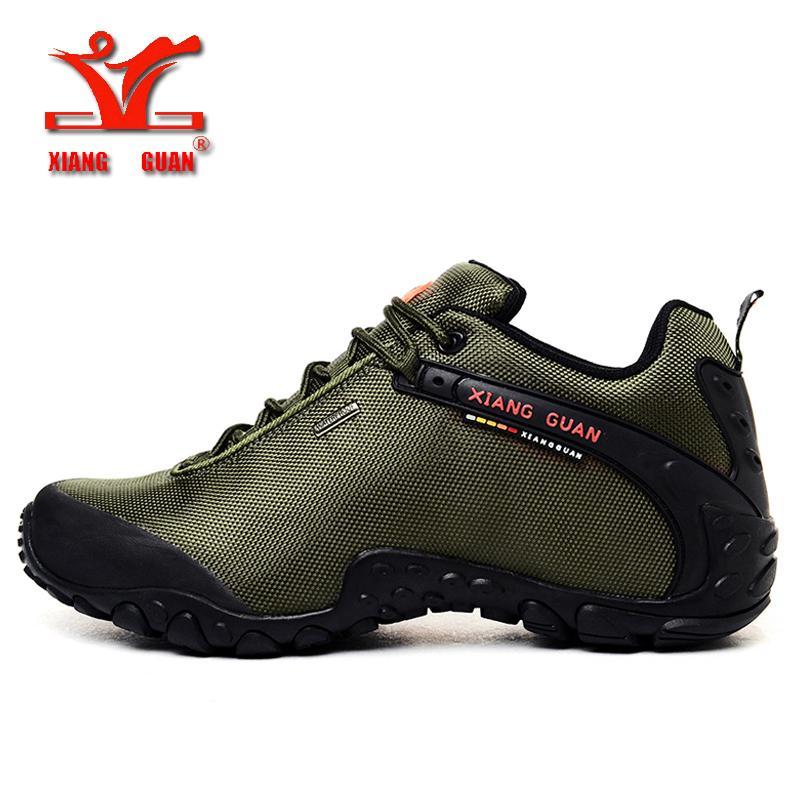 Xiangguan Man Hiking Shoes For Men Athletic Trekking Boots Zapatillas Sports-sneakers manufacturer Store-hiking man green-6-Bargain Bait Box