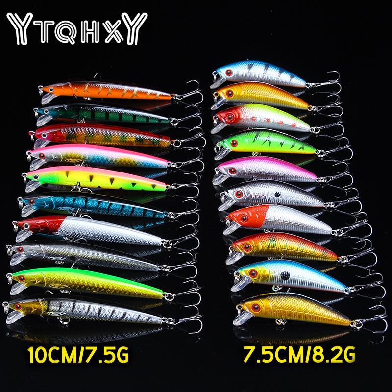 Ytqhxy 20Pcs/Lot Minnow Fishing Lures 2 Models Crankbait Spinner
