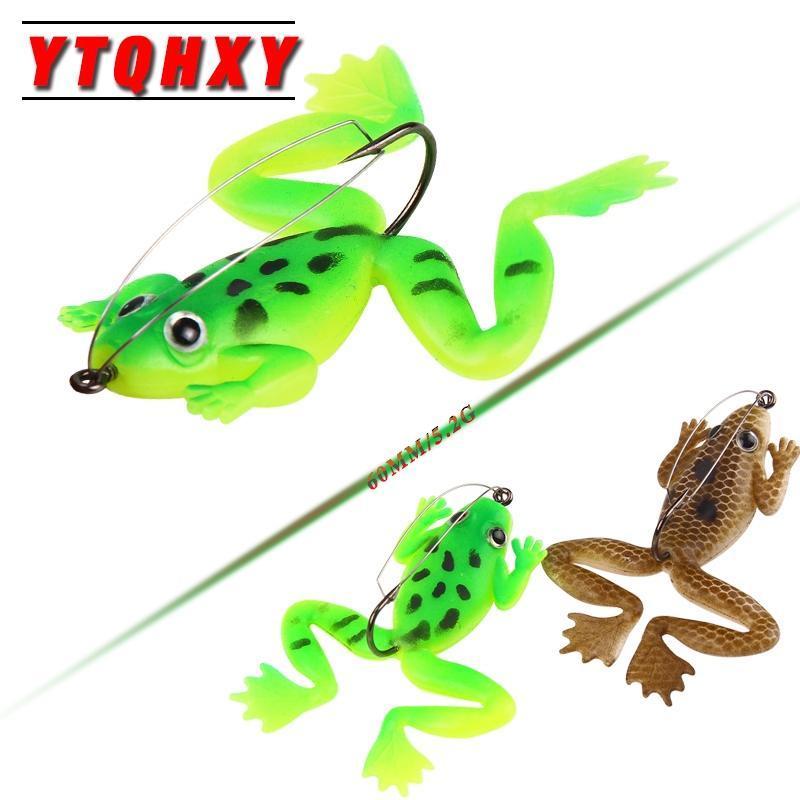 Ytqhxy 4Pcs/Lot Rubber Frog Soft Bait 60Mm 5.2G Fishing Lures 2