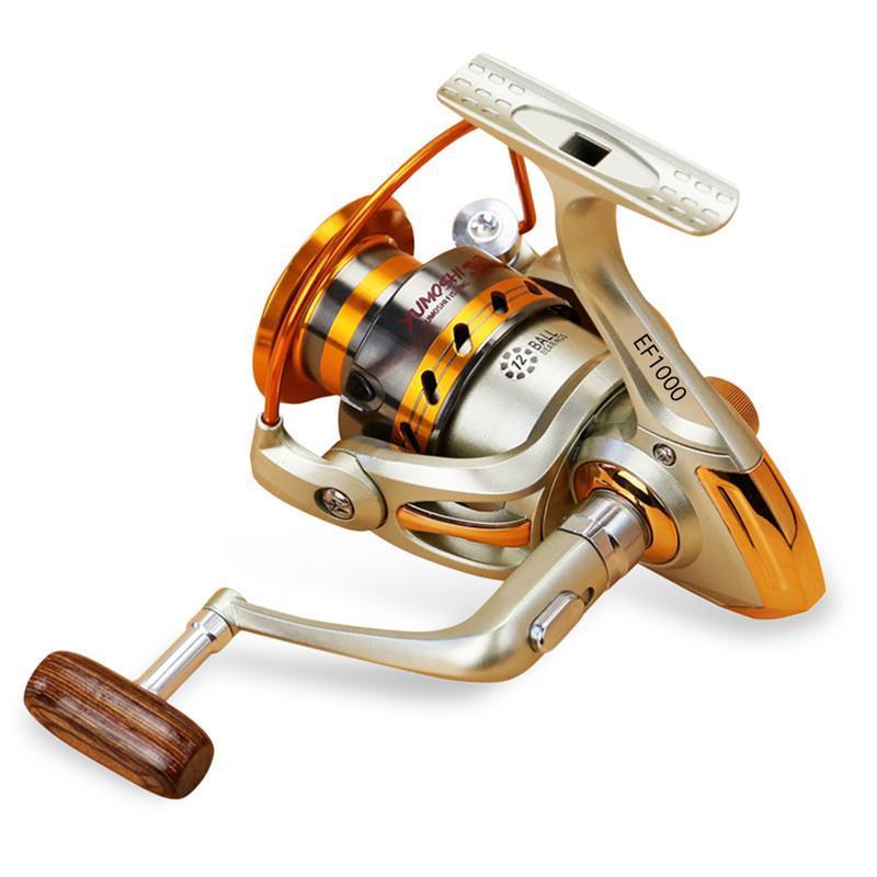Yumoshi Ef1000-7000 12Bb 5.2:1 Metal Spinning Fishing Reels Fly Wheel For  Fresh/
