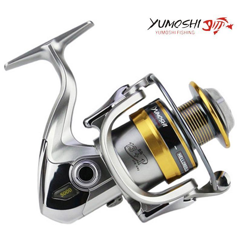 Yumoshi Metal Spool Spinning Fishing Reel 13+1Bb Superior Wheel For  Freshwater