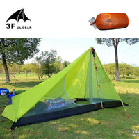 0.65Kg 3F Ul Gear Rodless Tent Ultralight 15D Silicone Single Person Camping-Mount Hour Outdoor Co.,Ltd store-Green-Bargain Bait Box