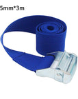 1-3M 25Mm Width Nylon Pack Cam Tie Down Strap Lash Luggage Bag Belt Metal Buckle-Xiaomii_Holiday Store-red 2m-Bargain Bait Box