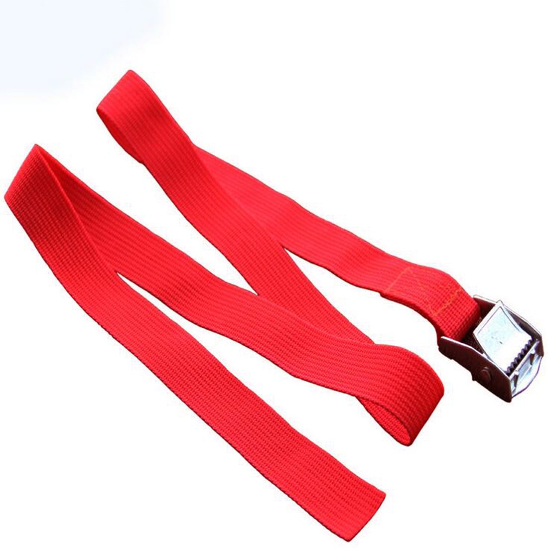 1-3M 25Mm Width Nylon Pack Cam Tie Down Strap Lash Luggage Bag Belt Metal Buckle-Xiaomii_Holiday Store-red 2m-Bargain Bait Box