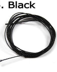 [1 Pcs] 2 Meter Fly Tying Glitter Rib Chironomid Nymph Braid Line Olive Black-Fly Tying Materials-Bargain Bait Box-Black-Bargain Bait Box