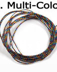 [1 Pcs] 2 Meter Fly Tying Glitter Rib Chironomid Nymph Braid Line Olive Black-Fly Tying Materials-Bargain Bait Box-Muti Color-Bargain Bait Box
