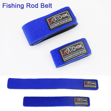 1 Pair Fishing Rod Belt Strap Rod Tie Suspenders Fishing Tackle Boxes Fishing-Fishing Rod Belts-Bargain Bait Box-Rose Red-Bargain Bait Box