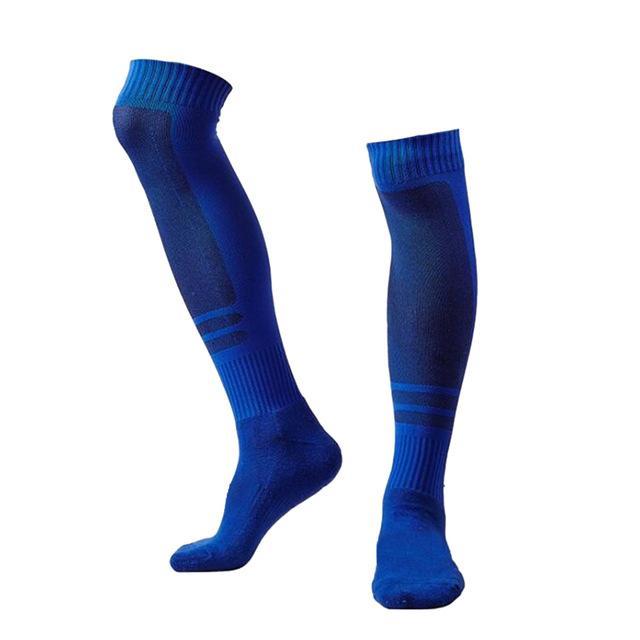 1 Pair Men &amp; Women Stocking For Running Football Soccer Over Knee Socks Hiking-Daily Show Store-Blue-Bargain Bait Box