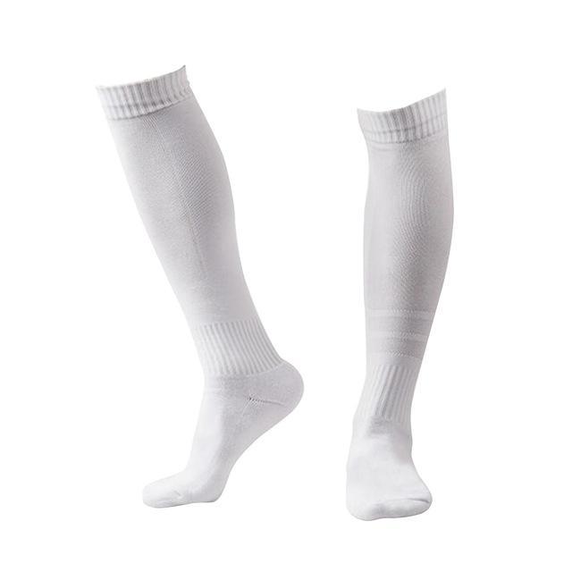 1 Pair Men &amp; Women Stocking For Running Football Soccer Over Knee Socks Hiking-Daily Show Store-White-Bargain Bait Box