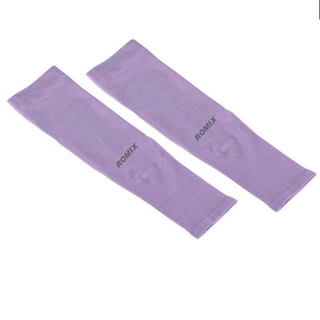 1 Pair Unisex Uv Protector Cooling Arm Sleeves Solid Quick Dry Light And Thin-Arm Sleeves-Bargain Bait Box-Purple-One Size-Bargain Bait Box