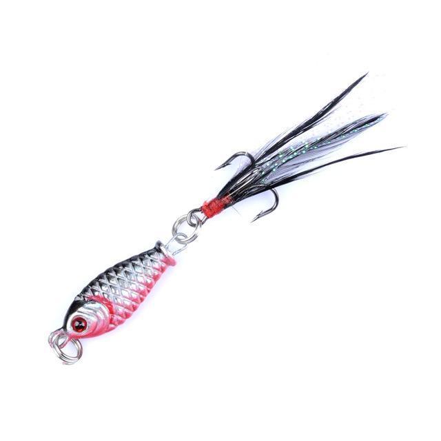 1 Pcs 3.2Cm/4.7G Small Minnow Metal Fishing Wobblers Crankbait Lure 3D Eyes-Proleurre Fishing Gear Store-C-Bargain Bait Box