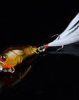 1 Pcs 4.5Cm/4.5G Wobble Fishing Lures Crankbait Bass Wobbler Tackle Hook For-ZGTN Fishing Store-2-Bargain Bait Box