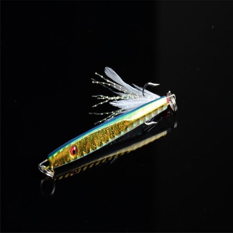 1 Pcs Bulk Lot Laser Jigs Sea Fishing Lures Metal Bait Iron Lead Fishing-trendsetter-1-Bargain Bait Box