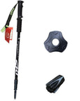 1 Pcs Pioneer Anti Shock Nordic Walking Stick Telescopic Adjustable Trekking-PIONEER Official Store-black-Bargain Bait Box