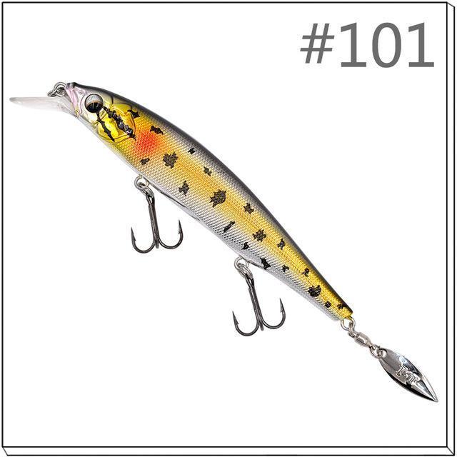 1 Pcs Thetime Brand Th110 Floating Phantom Mninow Lures 110Mm/19G Artificial-The Time Outdoor Franchise Store-Color 101-Bargain Bait Box