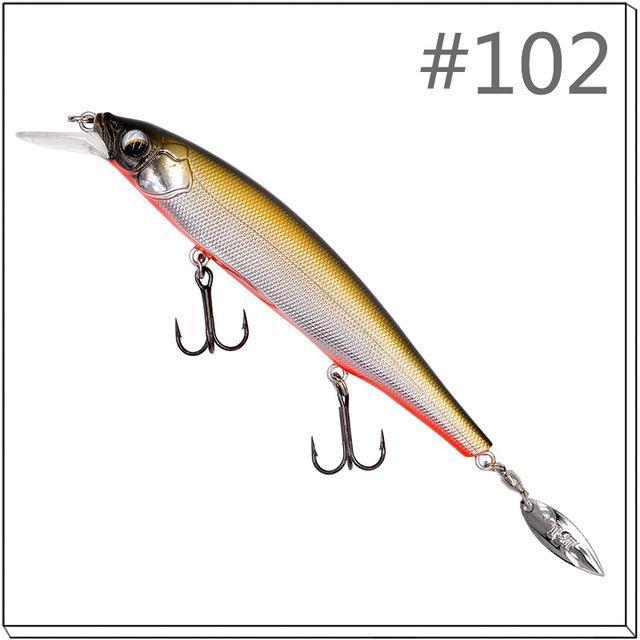 1 Pcs Thetime Brand Th110 Floating Phantom Mninow Lures 110Mm/19G Artificial-The Time Outdoor Franchise Store-Color 102-Bargain Bait Box