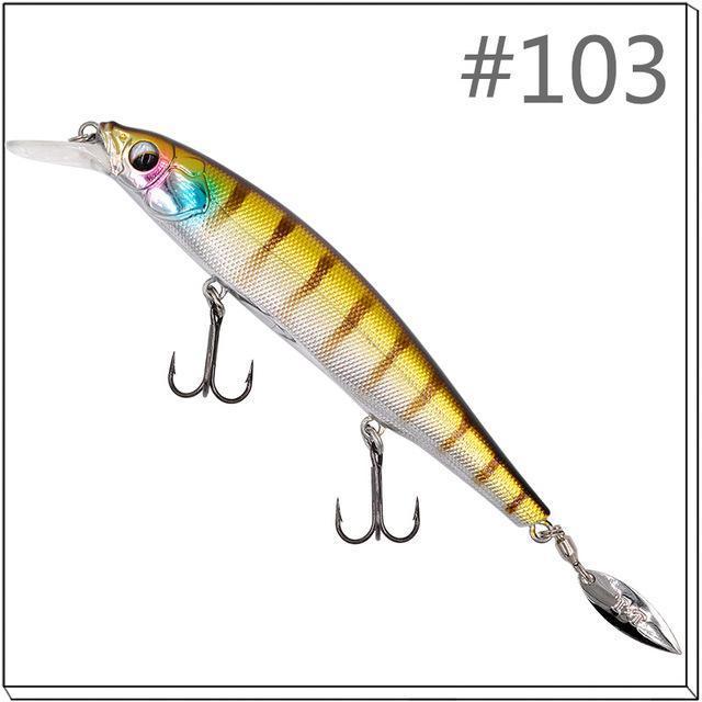 1 Pcs Thetime Brand Th110 Floating Phantom Mninow Lures 110Mm/19G Artificial-The Time Outdoor Franchise Store-Color 103-Bargain Bait Box