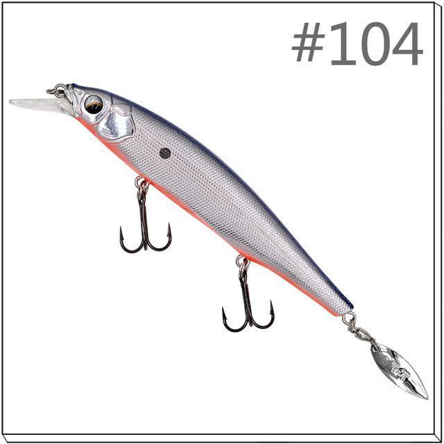 1 Pcs Thetime Brand Th110 Floating Phantom Mninow Lures 110Mm/19G Artificial-The Time Outdoor Franchise Store-Color 104-Bargain Bait Box