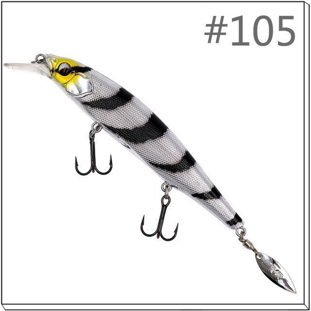 1 Pcs Thetime Brand Th110 Floating Phantom Mninow Lures 110Mm/19G Artificial-The Time Outdoor Franchise Store-Color 105-Bargain Bait Box