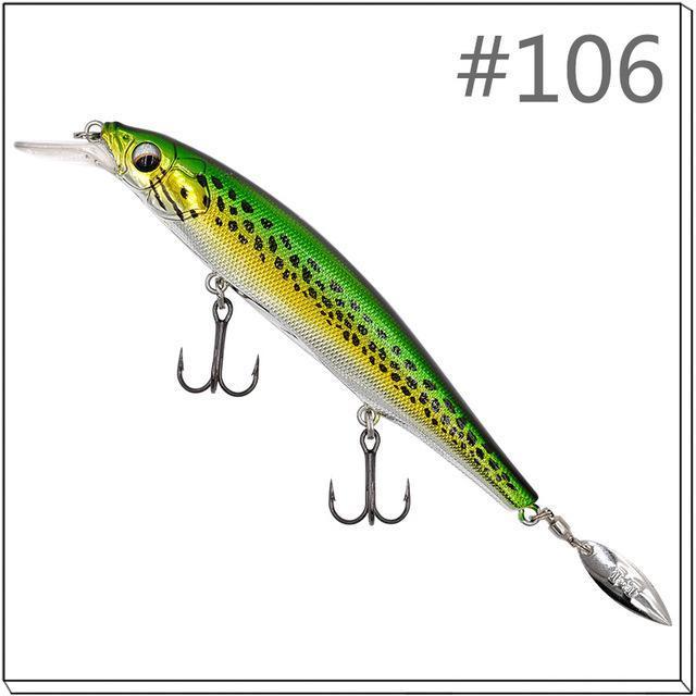 1 Pcs Thetime Brand Th110 Floating Phantom Mninow Lures 110Mm/19G Artificial-The Time Outdoor Franchise Store-Color 106-Bargain Bait Box