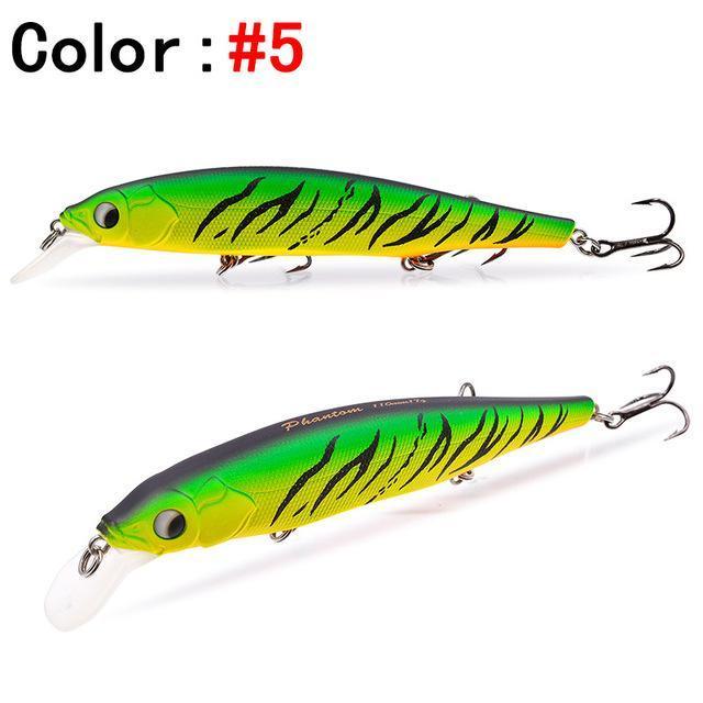 1 Pcs Thetime Brand Th110 Floating Phantom Mninow Lures 110Mm/19G Artificial-The Time Outdoor Franchise Store-Color 5-Bargain Bait Box