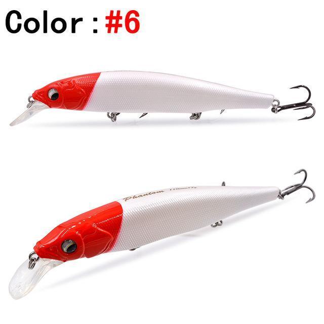 1 Pcs Thetime Brand Th110 Floating Phantom Mninow Lures 110Mm/19G Artificial-The Time Outdoor Franchise Store-Color 6-Bargain Bait Box