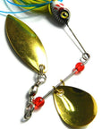 1 Piece 20.5G Super Luring Spinner Bait Double Reflective Golden Metal Spoon-FIZZ Official Store-Bargain Bait Box