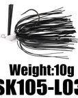 1 Piece Seaknight Sk105 106 Fishing Spinner Bait 10G/14G Jig Lead Head Hooks-Bass Jigs-Bargain Bait Box-1 Piece SK105 L03-Bargain Bait Box