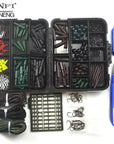 1 Set Assorted Carp Fishing Accessory Line Scissors Stopper Hook Swivel Rubber-MNFT Fishing Tackle 12 Store-Bargain Bait Box
