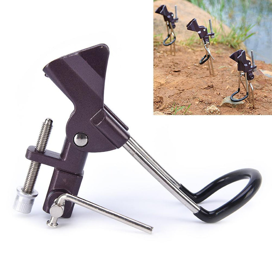 1 Set Pole Bracket Support Foldable Holder Rack Au Stand Adjustable Stainless-Automatic Fishing Rods-Ai Dong Store-Bargain Bait Box