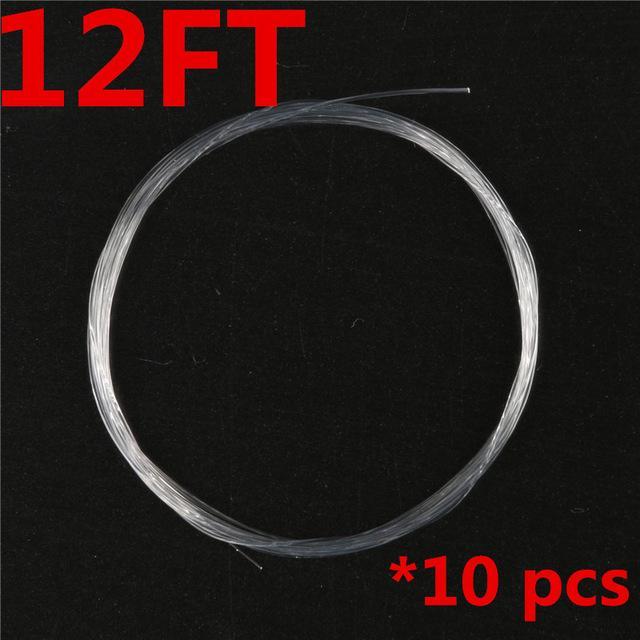 10 Pieces Tapered Leader Fly Fishing Line 9Ft / 12Ft / 15Ft 0X-7X Nylon Fly-Fly Fishing Leaders &amp; Tippets-Bargain Bait Box-12ft-0.1-Tippet-Bargain Bait Box