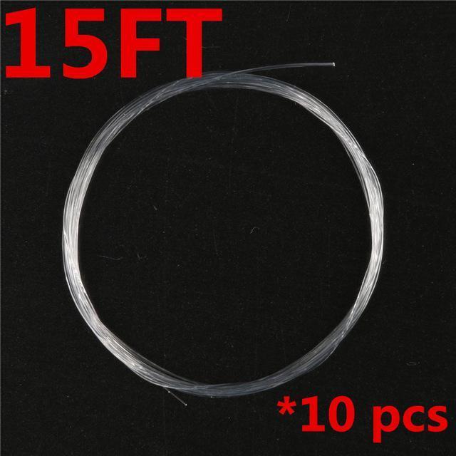 10 Pieces Tapered Leader Fly Fishing Line 9Ft / 12Ft / 15Ft 0X-7X Nylon Fly-Fly Fishing Leaders &amp; Tippets-Bargain Bait Box-15ft-0.1-Tippet-Bargain Bait Box